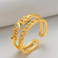 SMODA Ring Plaquée Or 24K