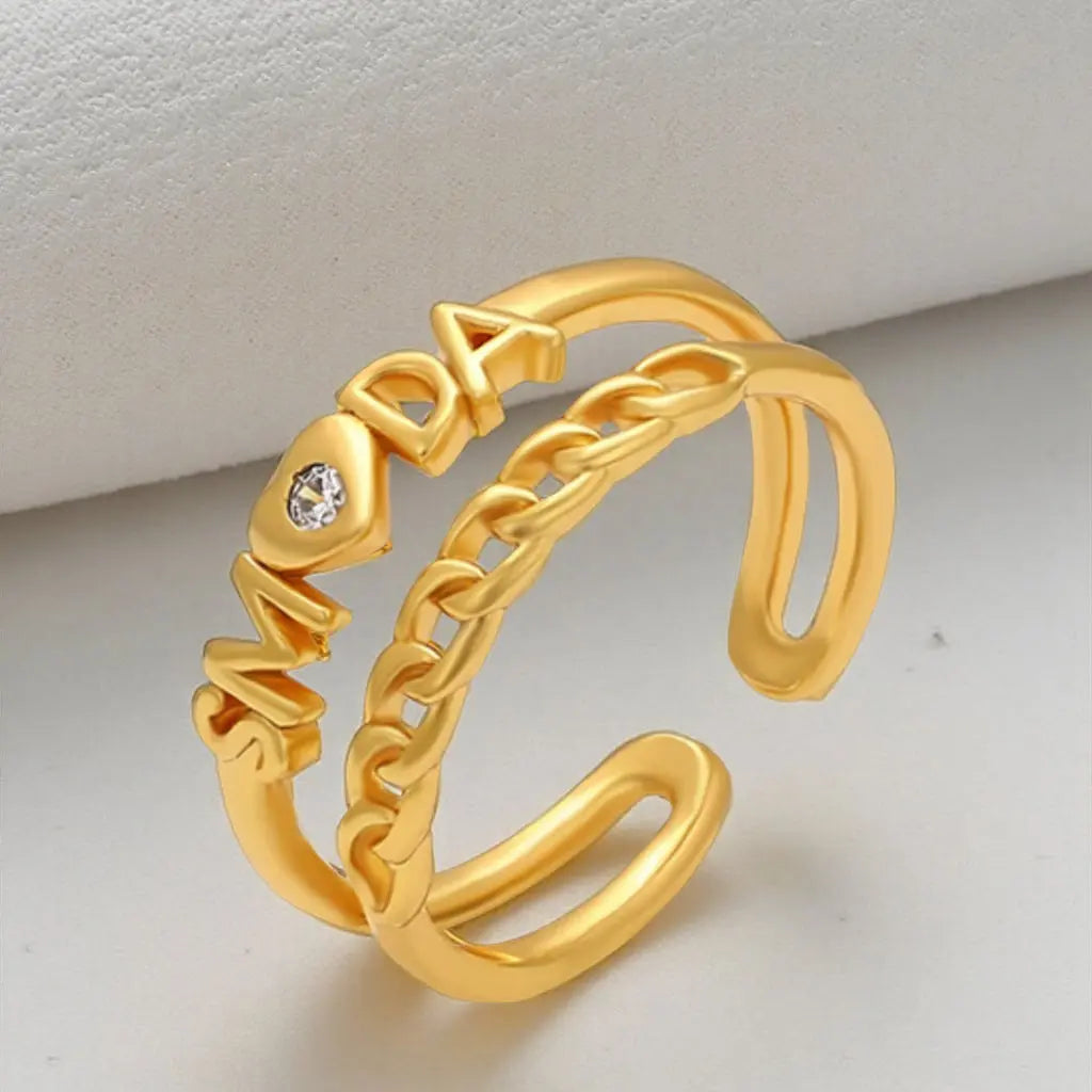 SMODA Ring Plaquée Or 24K