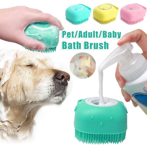 Brosse de bain pour chien et chat