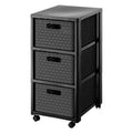 Rotho country series - storage rack - anthracite - 3 drawers - plastic