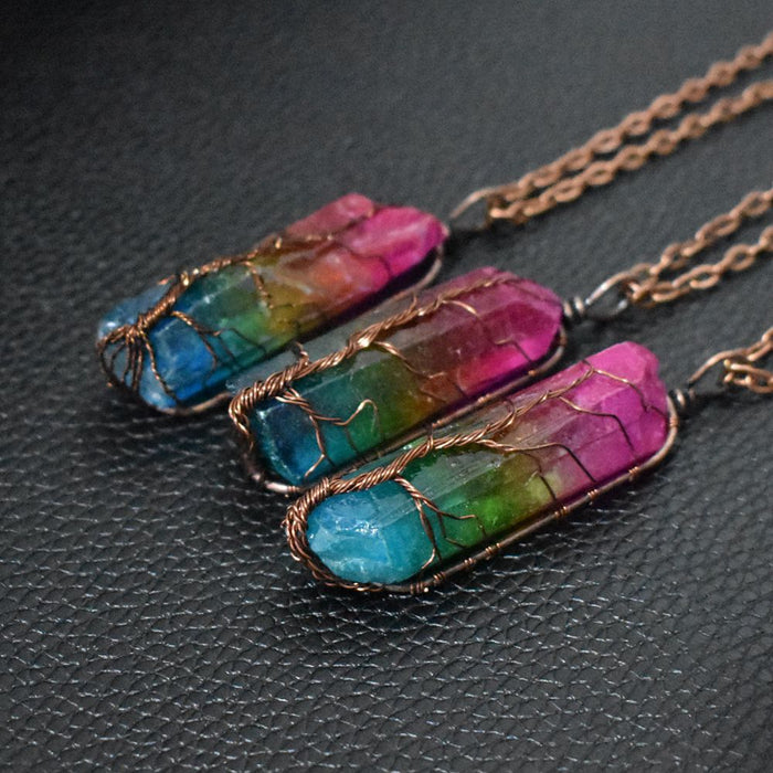 Collier arbre de vie en cristal