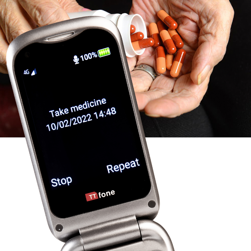 TTfone TT970 WhatsApp 4G Touchscreen Senior Big Button Flip Smartphones
