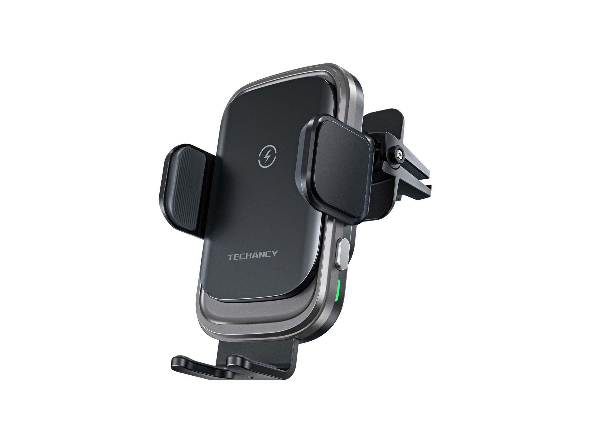 Techancy Suporte Para Carregador Sem Fios Para Automóvel TF2797, Carregamento Sem Fios De 15 W, Abertura E Fecho Automáticos.