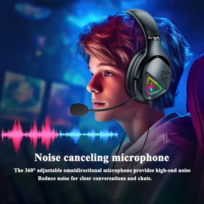 Gaming Headset with LED Light &