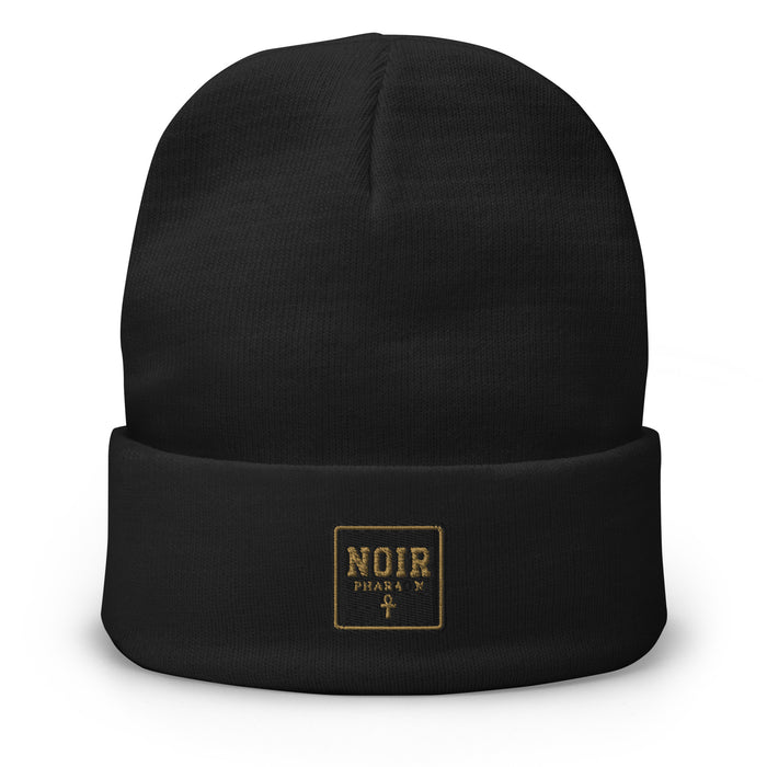 Bonnet brodé NOIR PHARAON