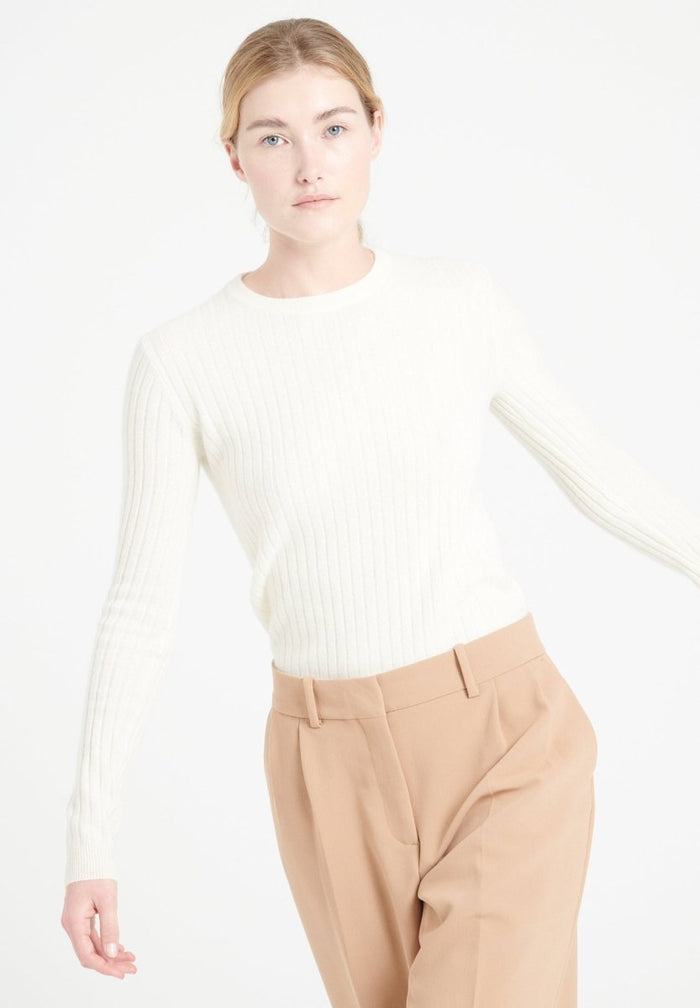Pull col rond femme en cachemire