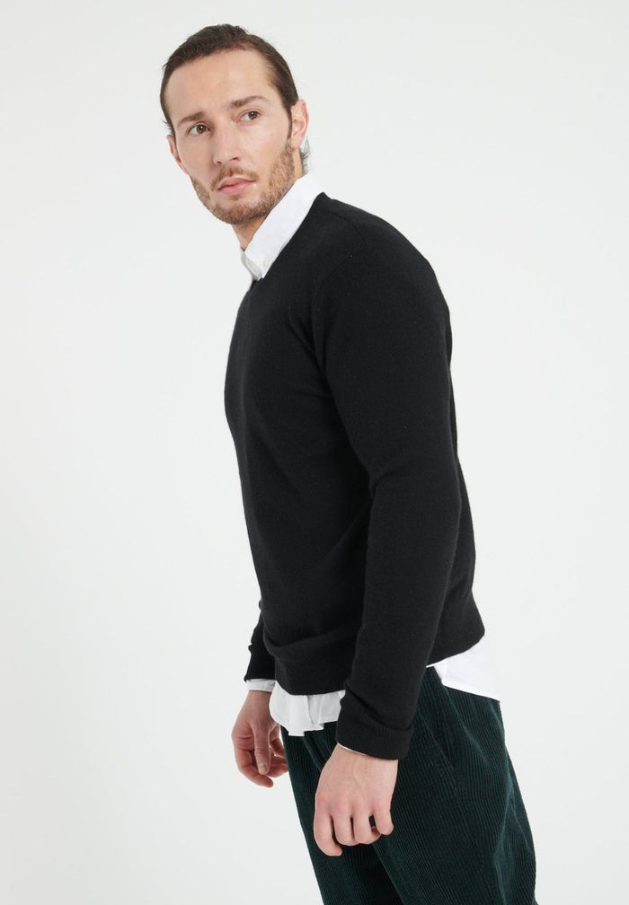 Pull col rond homme en cachemire